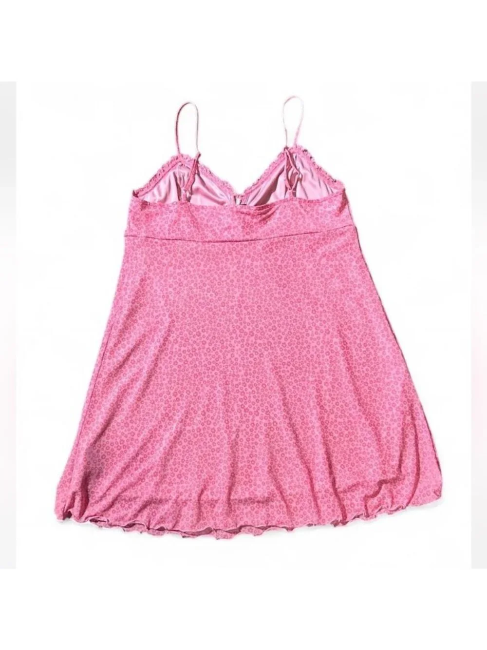 Babydoll Mini Mesh Dress in Pink - Picture 2 of 6